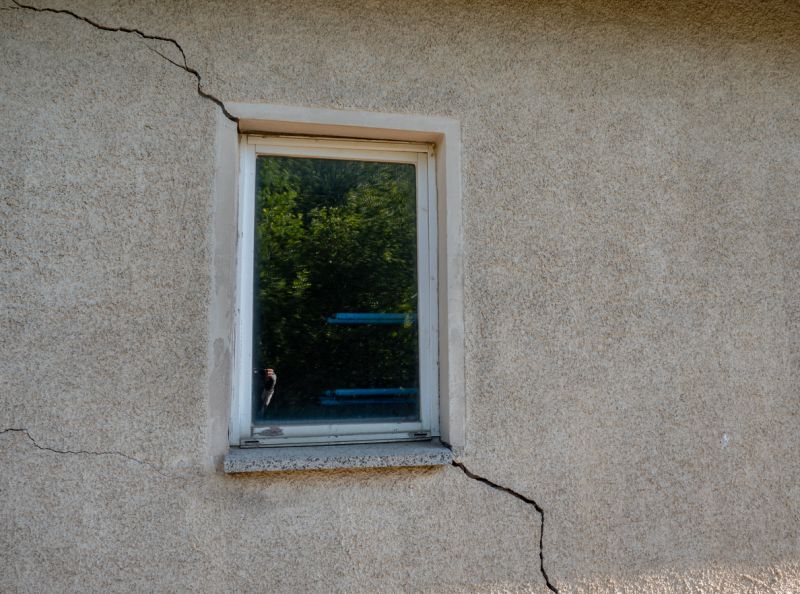 Cracked Stucco Wall